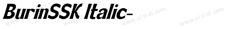BurinSSK Italic字体转换